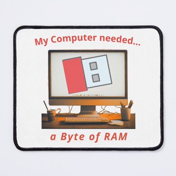 Item preview, Computer needs a Byte, a funny computer gift, for the geek and computer lover designed and sold by PiperParrot.