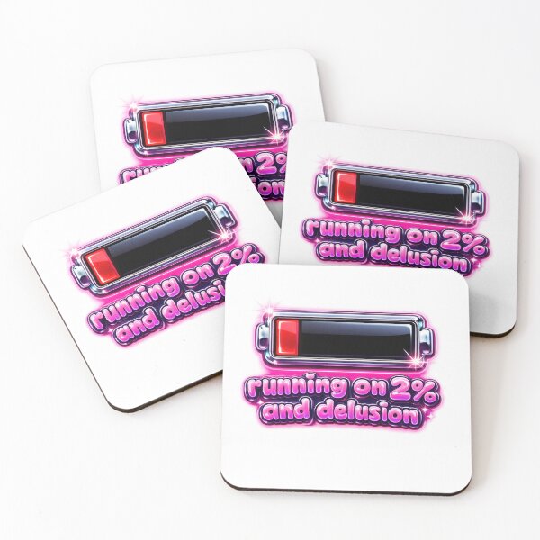 Item preview, Running on 2% and Delusion Low Battery Y2K  designed and sold by jgvisualarts.