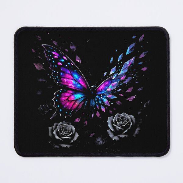 Item preview, Shattered Butterfly Roses – Dark Floral Fantasy designed and sold by printedartgoods.