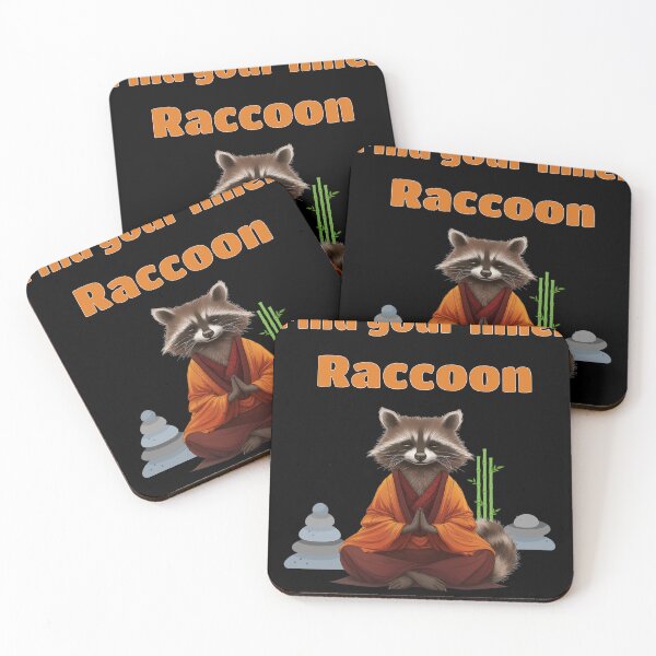 Item preview, Zen Raccoon - Find Your Inner Trash Panda designed and sold by EhrenGeneration.