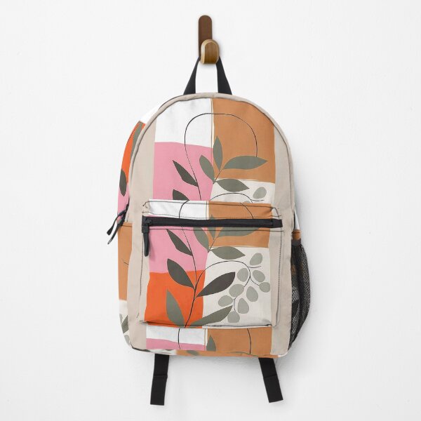 Item preview, Boho Caramel Hues, Pink, And Orange Abstract Leaves designed and sold by DEC02.
