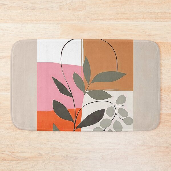 Item preview, Boho Caramel Hues, Pink, And Orange Abstract Leaves designed and sold by DEC02.
