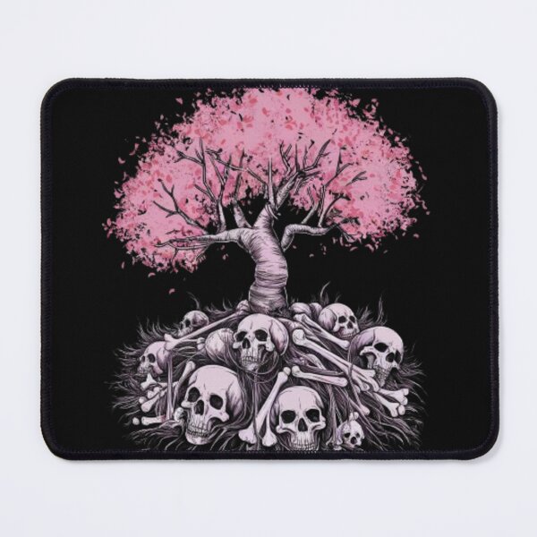 Item preview, tree with pink leaves and flowers, under a pile of bones designed and sold by R-market.