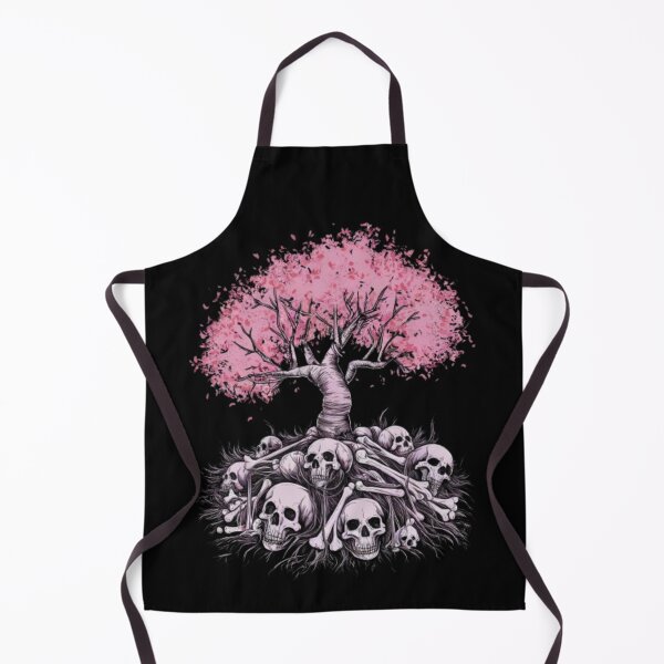 Item preview, tree with pink leaves and flowers, under a pile of bones designed and sold by R-market.