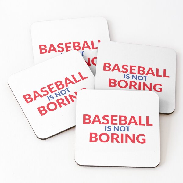 Artikelvorschau, Baseball ist nicht langweilig – T-Shirt in den Farben der Phillies entworfen und verkauft von Bugs-Shirt-Shop.
