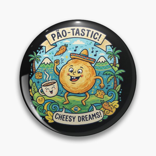 Item preview, Pão-Tastic Cheesy Dreams Brazilian Mascot designed and sold by BlissHalo.
