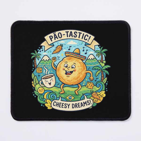 Item preview, Pão-Tastic Cheesy Dreams Brazilian Mascot designed and sold by BlissHalo.