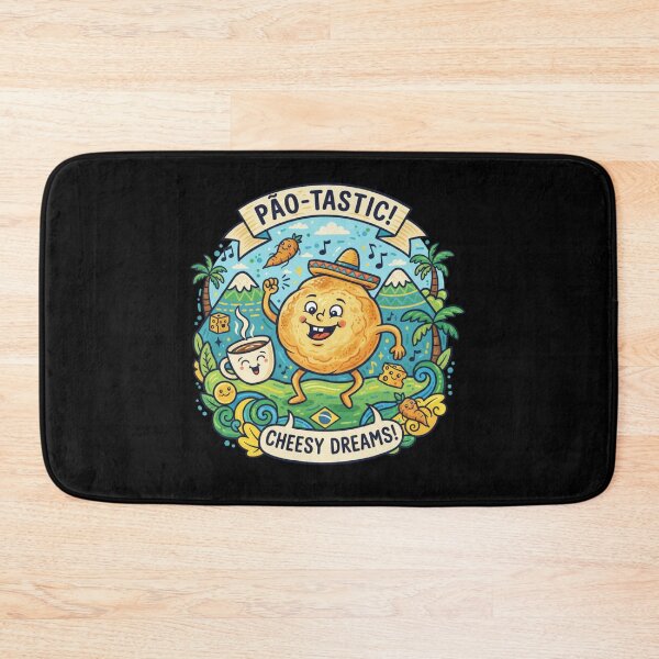Item preview, Pão-Tastic Cheesy Dreams Brazilian Mascot designed and sold by BlissHalo.