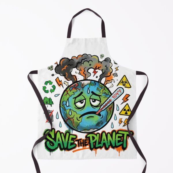 Item preview, Stop Climate Change Sick Globe Cartoon Graphic designed and sold by Yas_oma.