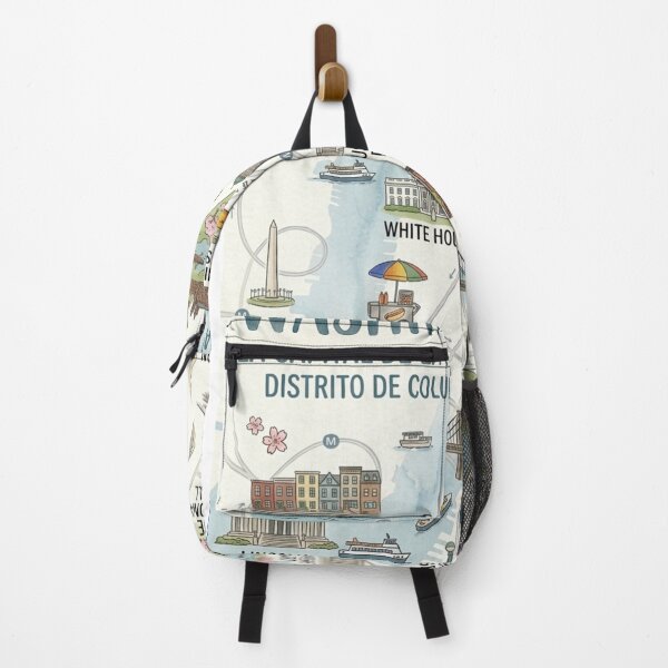 Item preview, Washington D.C. Illustrated Watercolor Map - The Nation's Capital designed and sold by ElartedeNoel.