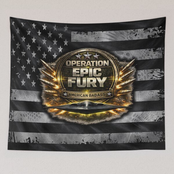 Item preview, Operation Epic Fury Badge – Tactical Military Emblem American Design designed and sold by artistwill.
