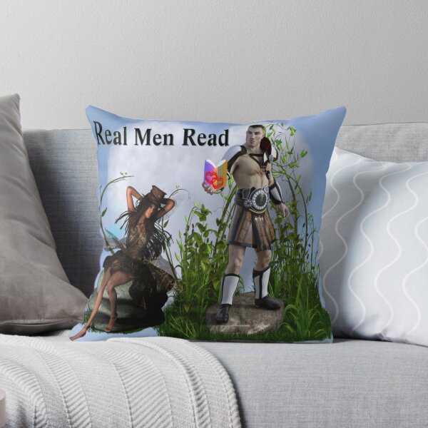 Real Men Read Throw Pillow