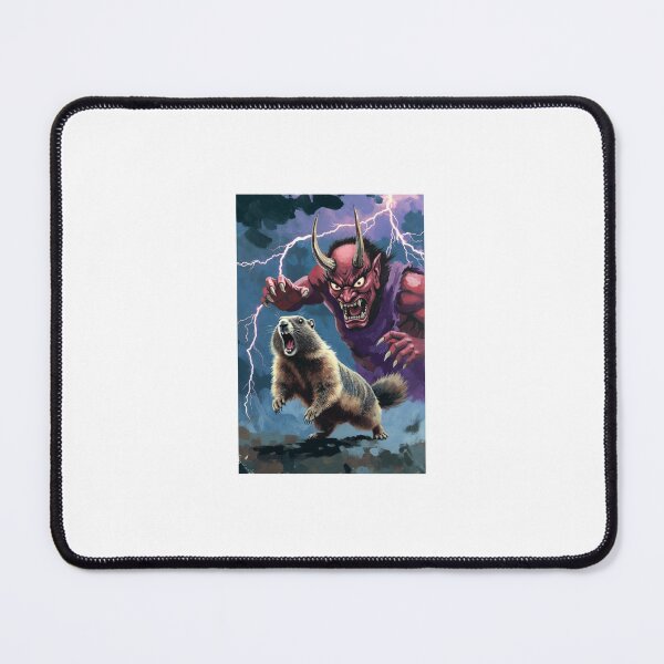 Item preview, Marmot vs Oni - Epic Thunder Battle designed and sold by AnotherMarmot.