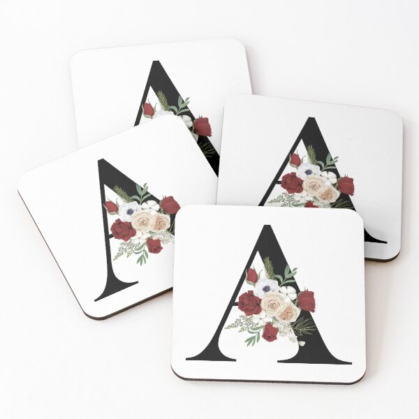 Item preview, Floral Letter A Monogram Phone Case Aesthetic Gift for Her Mom Aunt, Elegant Script Letter A Blanket Cozy Floral Gift for Mom, Floral Letter A Journal Aesthetic Graduation Gift for Students designed and sold by Noe Mill.