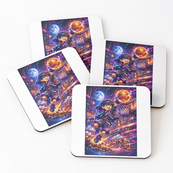 Item preview, Cyber Slam – Neon Basketball Dreamer designed and sold by Joyfulfabric.