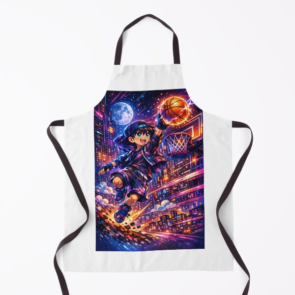 Item preview, Cyber Slam – Neon Basketball Dreamer designed and sold by Joyfulfabric.