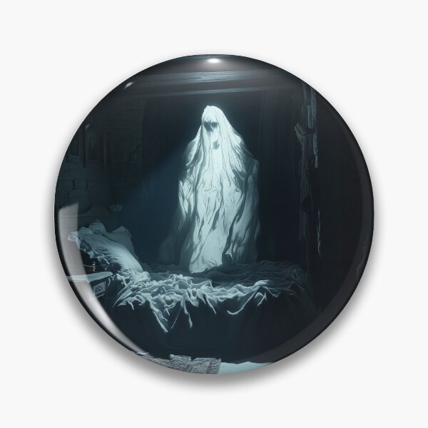 Aperçu de l'œuvre Glowing Bed Ghost – Shadow Beasts Horror créée et vendue par TechDreamscapes.