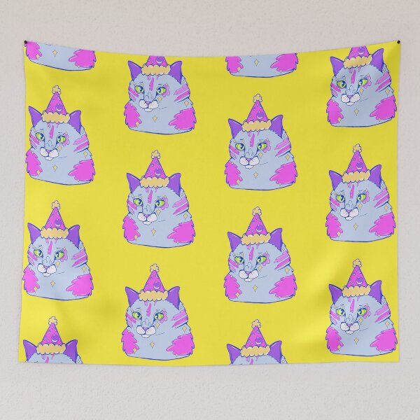 Item preview, clown kitty designed and sold by crestfallenmermaid.