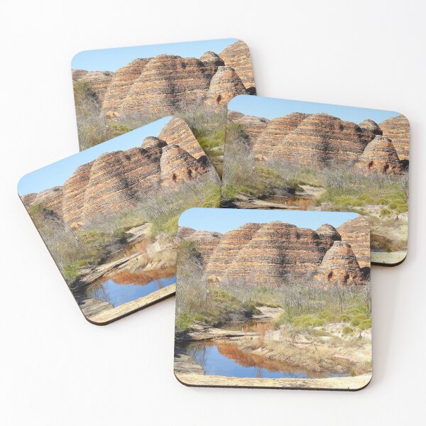 Item preview, BLACK AND ORANGE STRIPED BEEHIVE MOUNDS IN THE BUNGLE BUNGLES RANGE, WESTERN AUSTRALIA designed and sold by AussieAl.