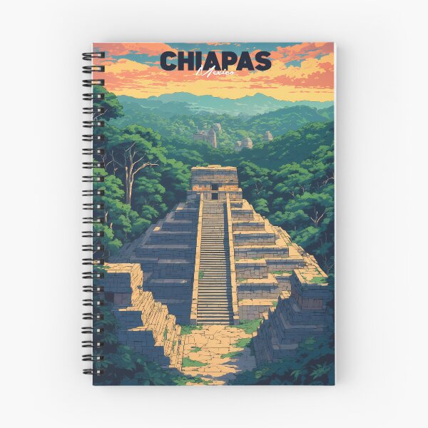 Item preview, Palenque Mayan Ruins Chiapas Mexico Retro Anime Landscape Vintage Travel Poster designed and sold by JacksoonLester.