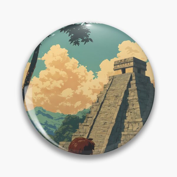 Item preview, Palenque Chiapas Mexico Japanese Retro Travel Poster Anime Girl designed and sold by JacksoonLester.