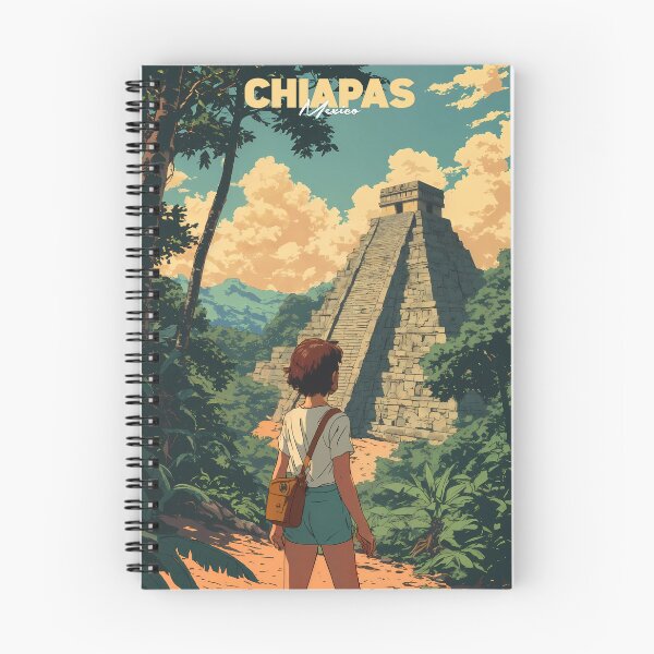 Item preview, Palenque Chiapas Mexico Japanese Retro Travel Poster Anime Girl designed and sold by JacksoonLester.