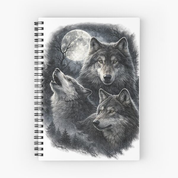 Item preview, Wolf Moon Howling Pack Dark Aesthetic Design designed and sold by CULTWEAR SOCIETY.