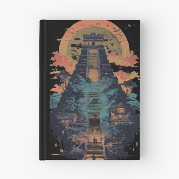 Item preview, Palenque Mayan Ruins Chiapas Negative Space Landscape Art Poster designed and sold by JacksoonLester.