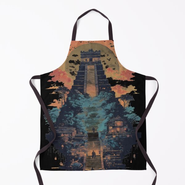 Item preview, Palenque Mayan Ruins Chiapas Negative Space Landscape Art Poster designed and sold by JacksoonLester.