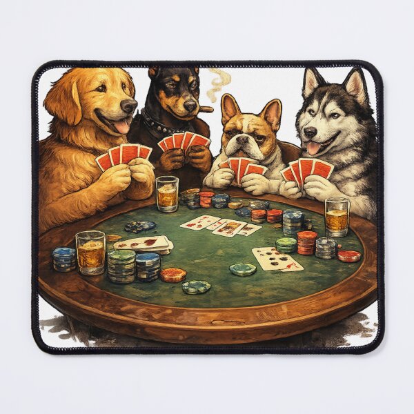 Item preview, Perros jugando al póker Diseño divertido de animales apostando designed and sold by CULTWEAR SOCIETY.