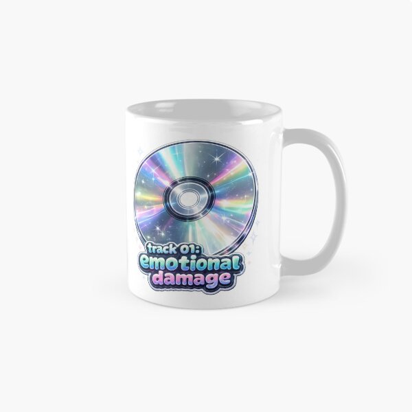 Item preview, Track 01: Emotional Damage Holographic CD Y2K Sticker designed and sold by jgvisualarts.