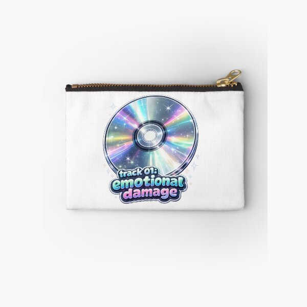 Item preview, Track 01: Emotional Damage Holographic CD Y2K Sticker designed and sold by jgvisualarts.