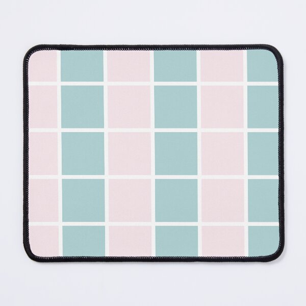 Item preview, Minimal Pastel Color Block Checker Pattern Pink Blue 01 designed and sold by jjunnymom.