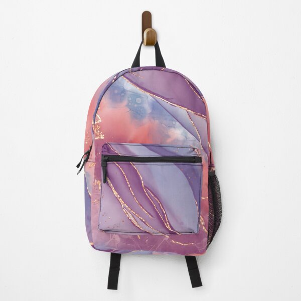 Item preview, Abstract Alcohol Ink study in Purple and Gold designed and sold by BHDigitalArt.