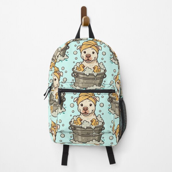 Item preview, American Pit Bull Terrier Taking a Bath designed and sold by Ghost on Toast.