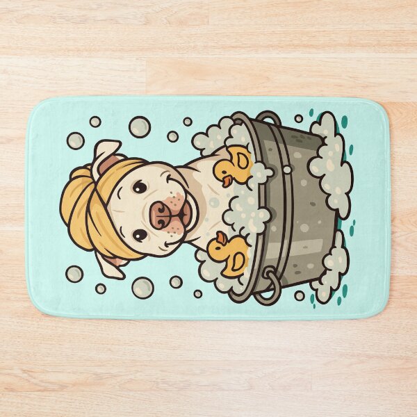 Item preview, American Pit Bull Terrier Taking a Bath designed and sold by Ghost on Toast.