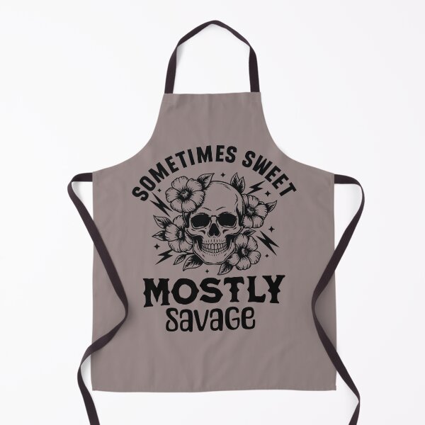 Item preview, Sometimes Sweet Mostly Savage Floral Skull Quote designed and sold by OURART15.