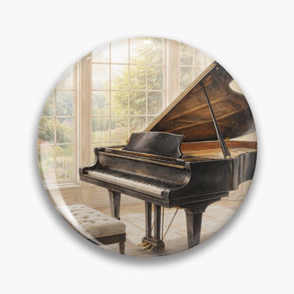 Item preview, Elegant Regency Grand Piano Interior Art designed and sold by BlairWynne.