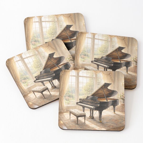 Item preview, Elegant Regency Grand Piano Interior Art designed and sold by BlairWynne.