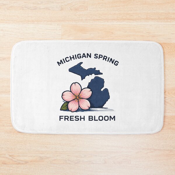 Item preview, Mitten Spring Bloom Michigan Floral Design designed and sold by Combat Skies.