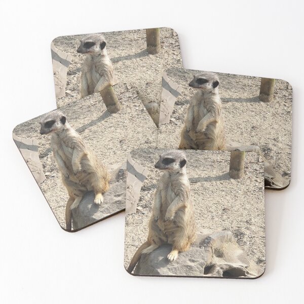 Item preview, “On Duty” Meerkat Standing Guard Wildlife Photo designed and sold by TheMarketplaceworld.