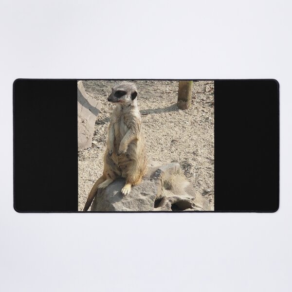 Item preview, “On Duty” Meerkat Standing Guard Wildlife Photo designed and sold by TheMarketplaceworld.