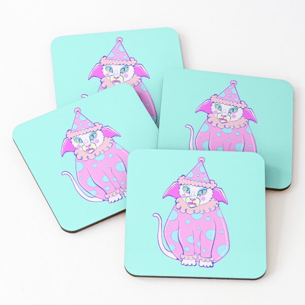 Item preview, Pink Clown Kitty designed and sold by crestfallenmermaid.