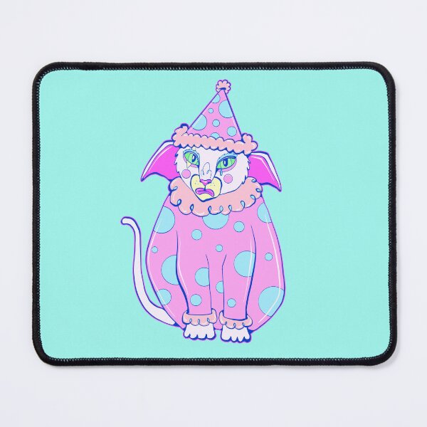 Item preview, Pink Clown Kitty designed and sold by crestfallenmermaid.
