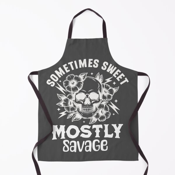 Item preview, Sometimes Sweet Mostly Savage Floral Skull Quote designed and sold by OURART15.