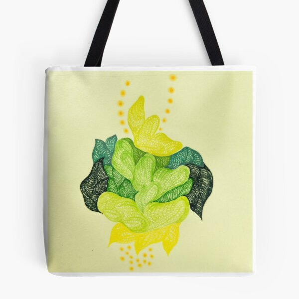 Item preview, Abstract Organic Cellular Pattern Green Symmetry Texture Art designed and sold by oneohoneStore.