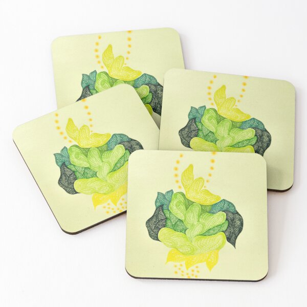 Item preview, Abstract Organic Cellular Pattern Green Symmetry Texture Art designed and sold by oneohoneStore.