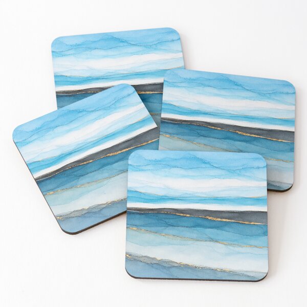 Item preview, Abstract Coastal Landscape in Blue designed and sold by Val Arie.