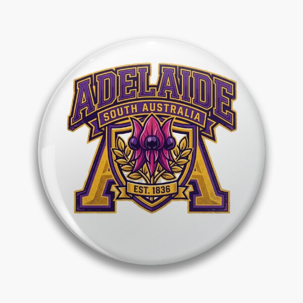 Item preview, Adelaide South Australia varsity Gold purple designed and sold by AussieVarsity.