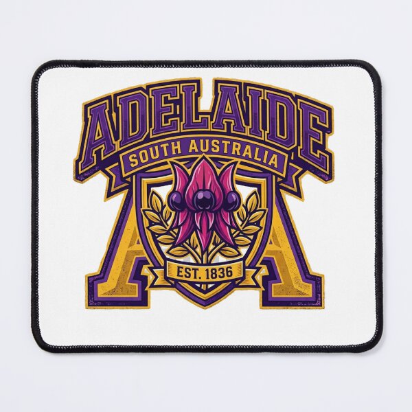 Item preview, Adelaide South Australia varsity Gold purple designed and sold by AussieVarsity.